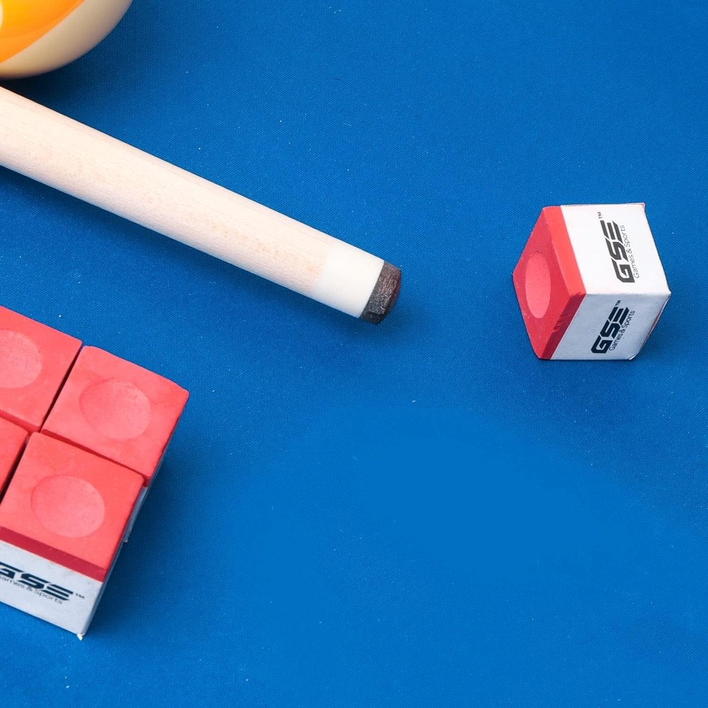 Essential 12-Pack Billiard Chalks - Professional Performance and Easy Storage