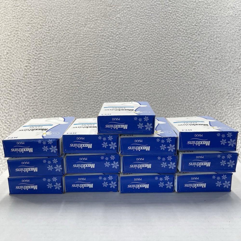 Hospeco Maxithins Regular Protection Maxi Pad #4 Box Vending Machine 13 Boxes