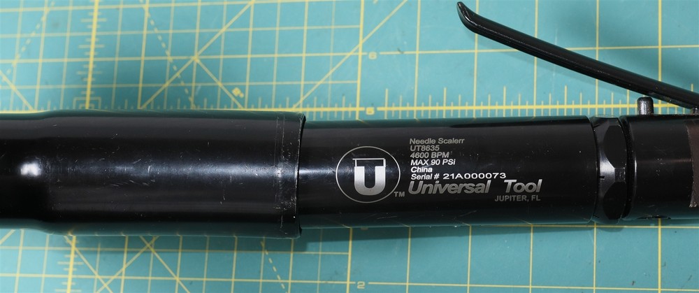 Untested Universal Tool 4600 BPM 90 PSI MAX Pneumatic Needle Scaler UT8635
