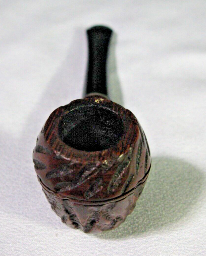 Willard Rusticated Imported Briar Estate Pipe Straight Apple w/Silver Ring - EUC