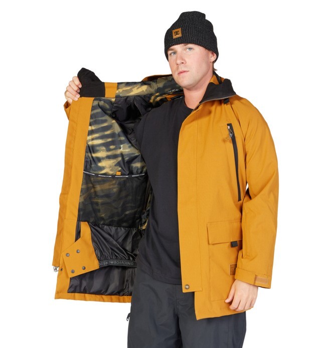 DC Stealth Parka Snowboard Jacket Men's Medium Cathay Spice