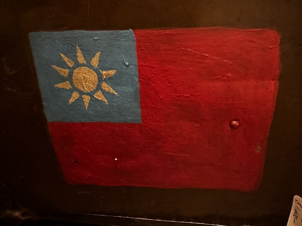 WWII Painted Flying Tigers Style US Air Force Trunk