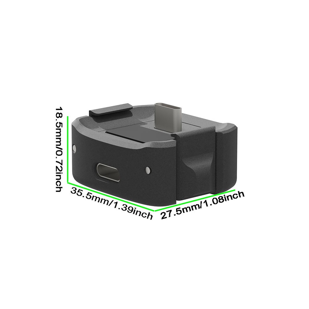 Type-C Charging Base Mount Adapter for DJI OSMO Pocket 3 Camera Accessories