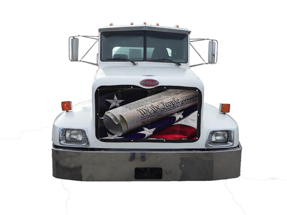 Peterbilt 330 1995-2006 Premium Mesh 'We The People' Bug Screen
