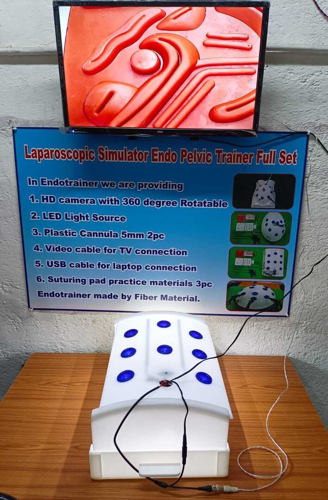Laparoscopic Virtual Endotrainer Rectangular Shape with 5 Basic Training Set