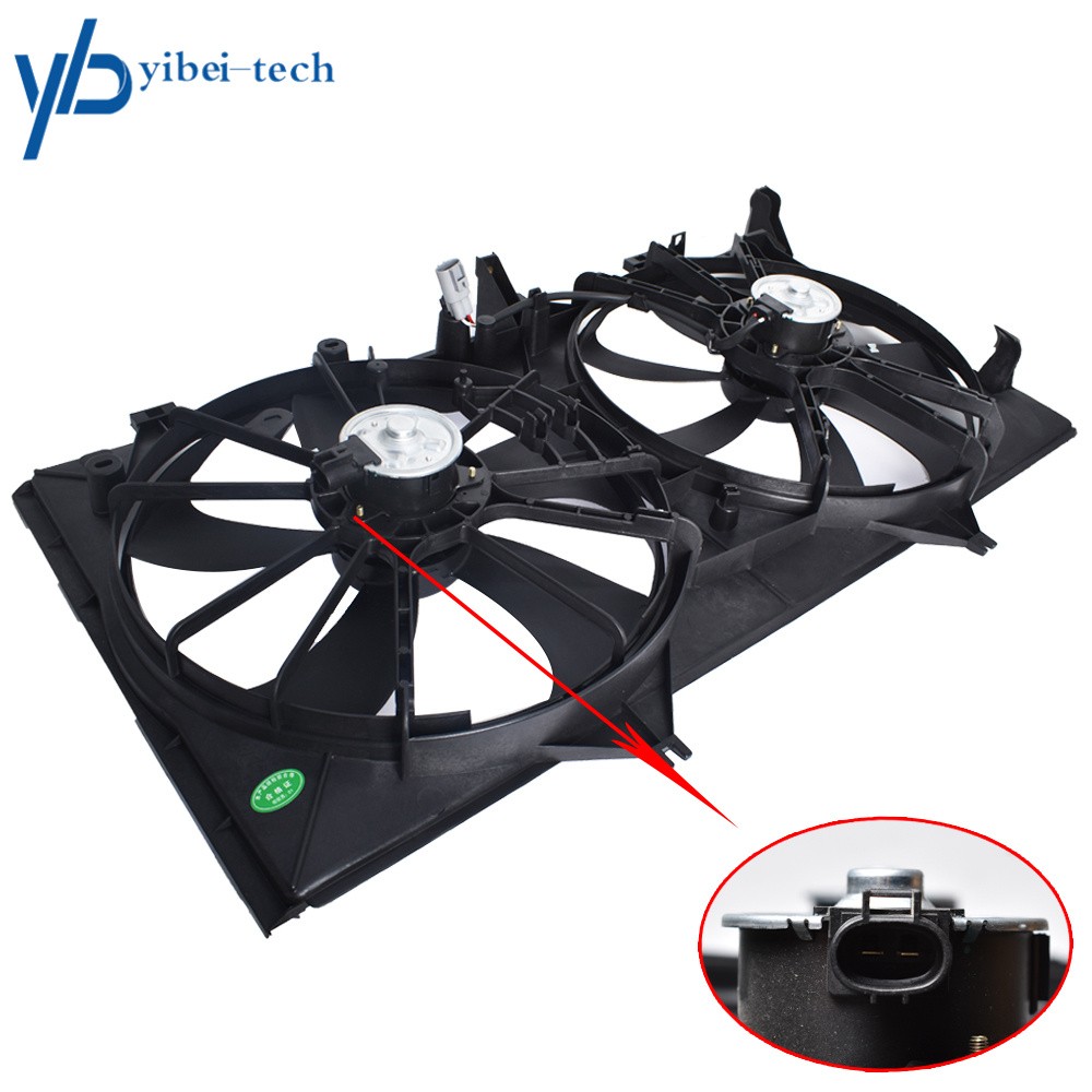 AC Dual Condenser Radiator Cooling Engine Fan For 2012-2017 Toyota Camry 2.5L L4