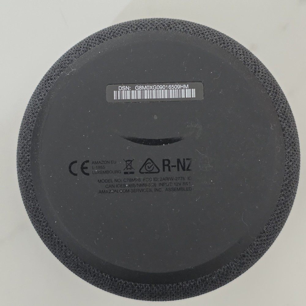 Amazon C78MP8 Black Echo Dot 3rd Gen Smart Speaker Alexa No Power Supply