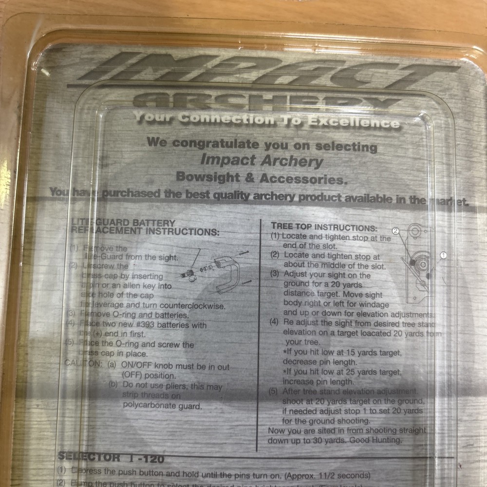 New Impact Archery Impact-3 Lite Bow Sight