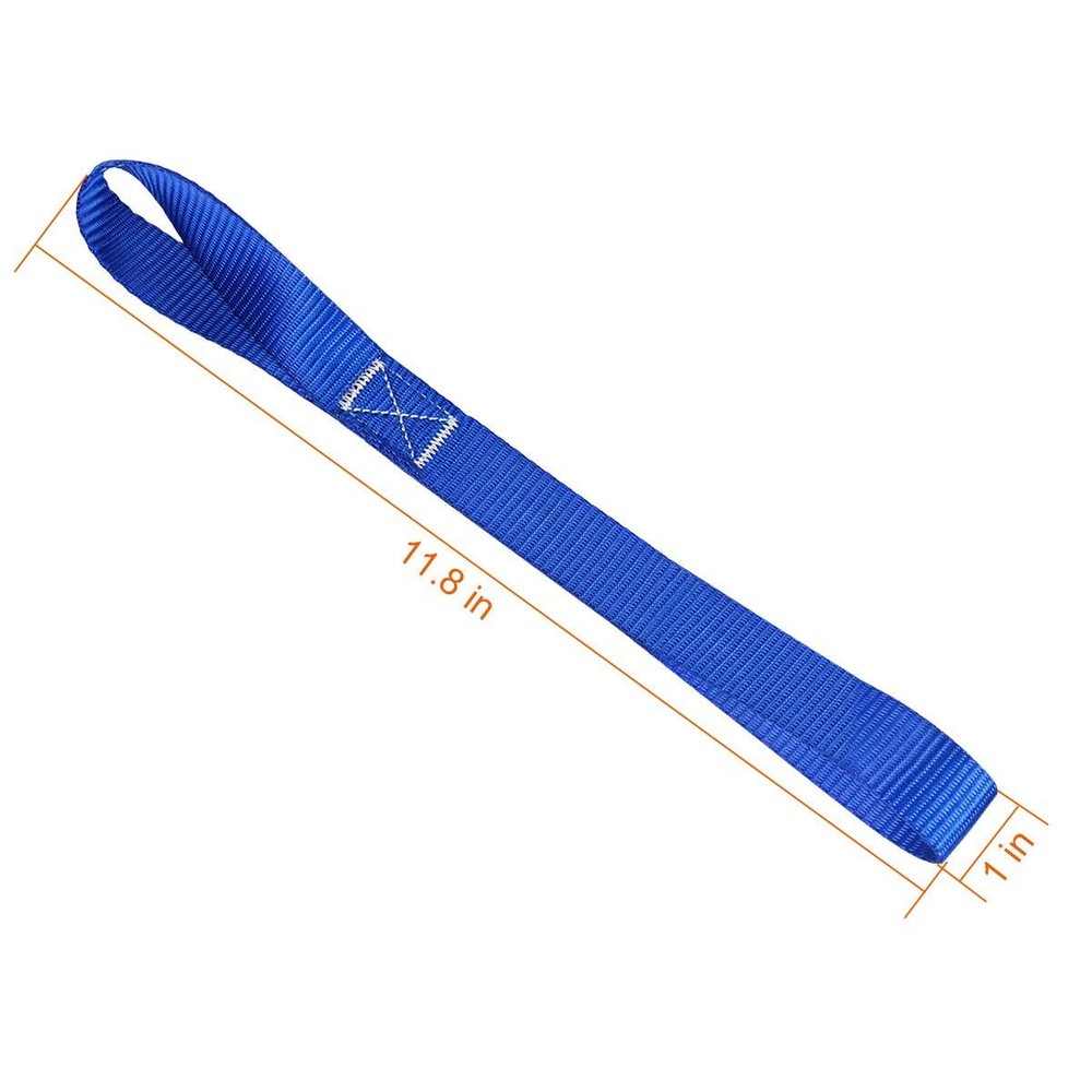8 Pack Soft Loop Tie Down Straps 1800Lbs Load Capacity 4800Lbs Breaking Strength