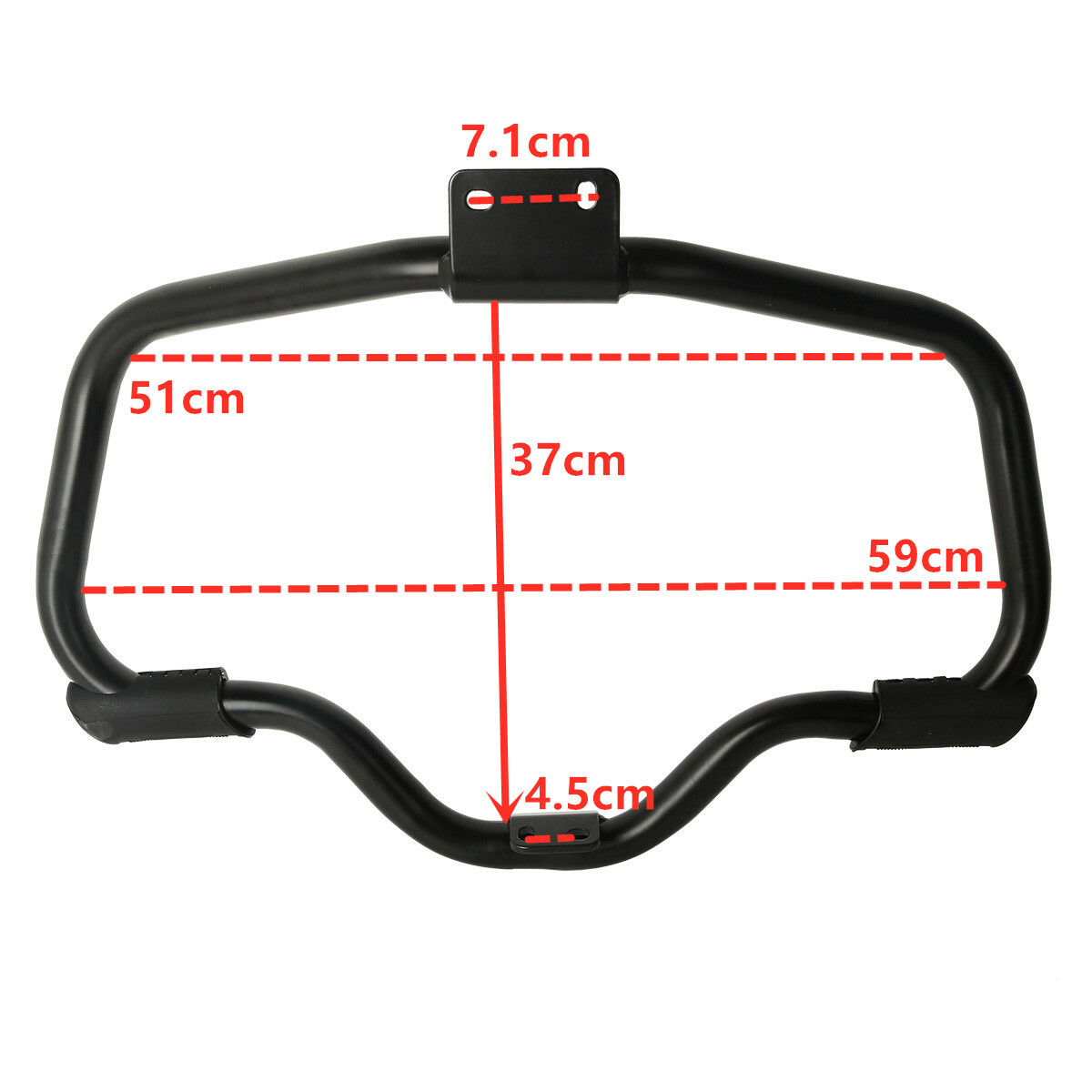 Black Engine Guard Highway Crash Bar For Harley Sportster 883 1200 XL XR 2004-22