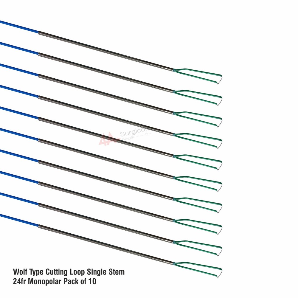 4A WOLF TYPE CUTTING LOOP SINGLE STEM 24Fr MONOPOLAR PACK OF 10