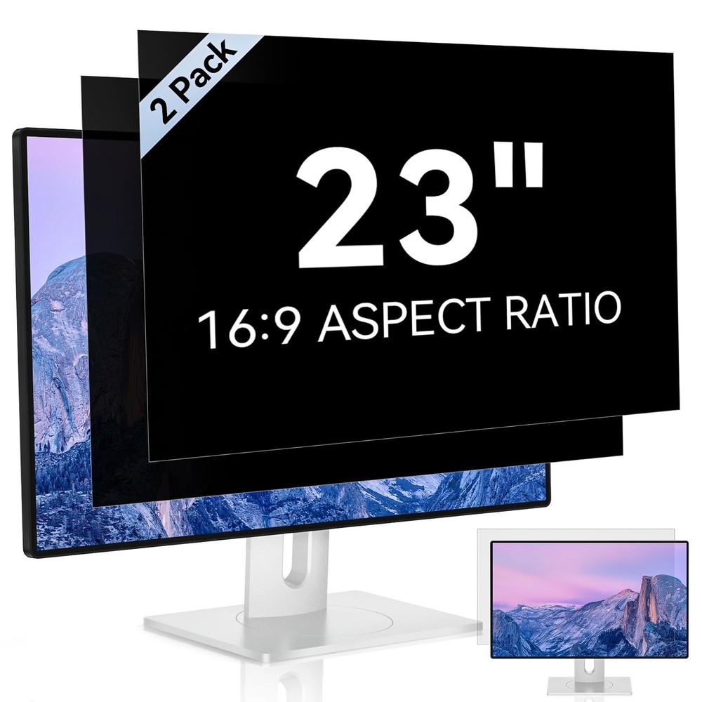 [2 Pack] 23 Inch Computer Privacy Screen for 16:9 Aspect Ratio Widescreen Mon...