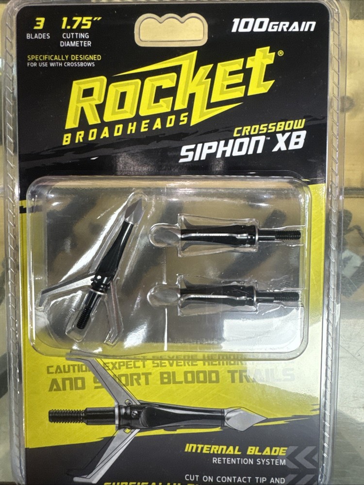 Rocket Siphon XB Broadheads, 3 Pack