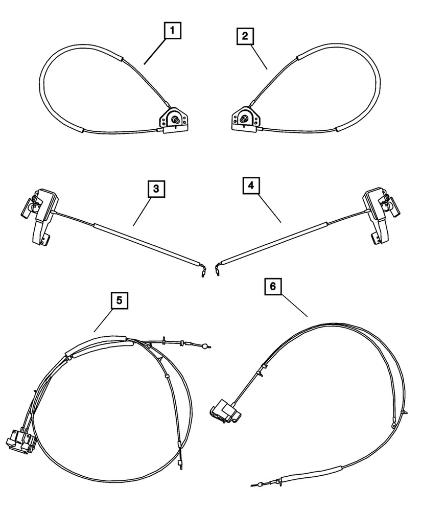 Genuine Mopar Recliner Cable 68066918AA