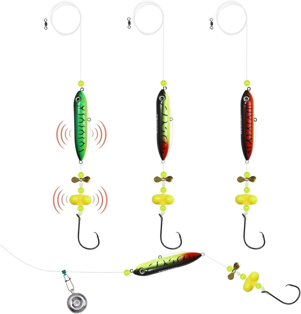 Catfish Float Rig Demon Dragon Style Rattling Line Float Propeller and Circle