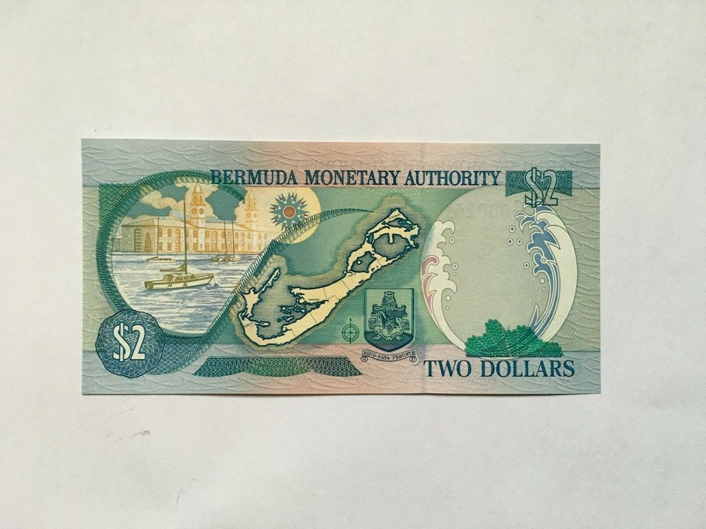 Bermuda P-50a $2 dollars 2000 low number CU+