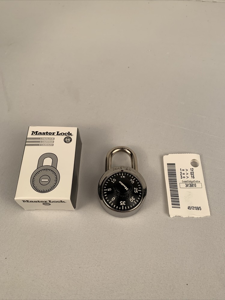 Master Lock Combination Padlock, 1D573