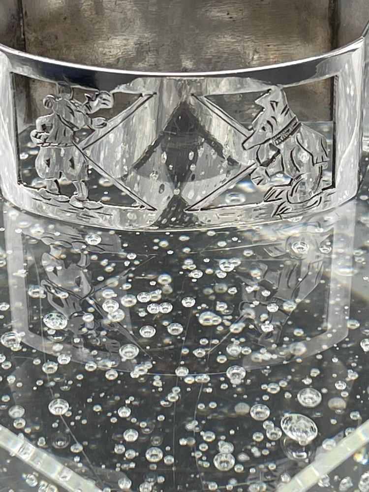 Sterling Silver Disney Mickey Mouse napkin ring.
