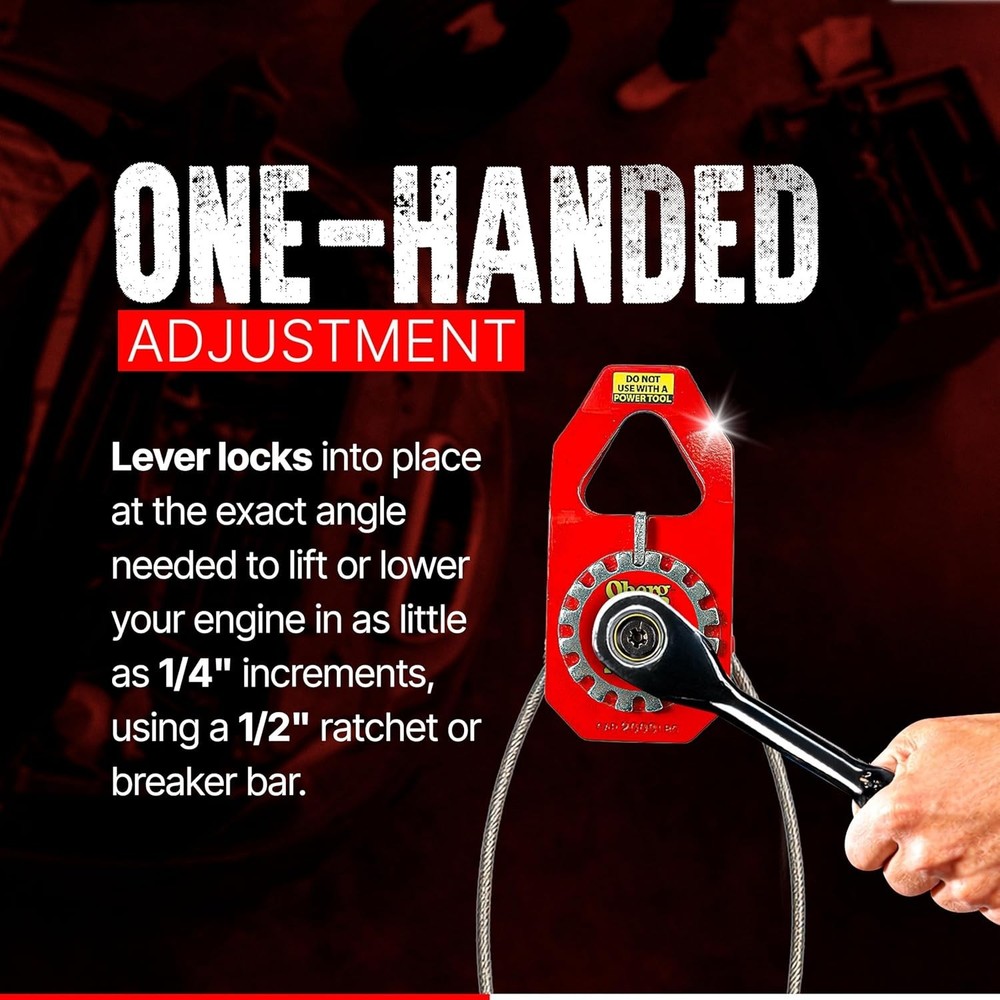 Nylon Engine Leveler with 45° Tilt - Perfect for Engine & Transmission Swaps