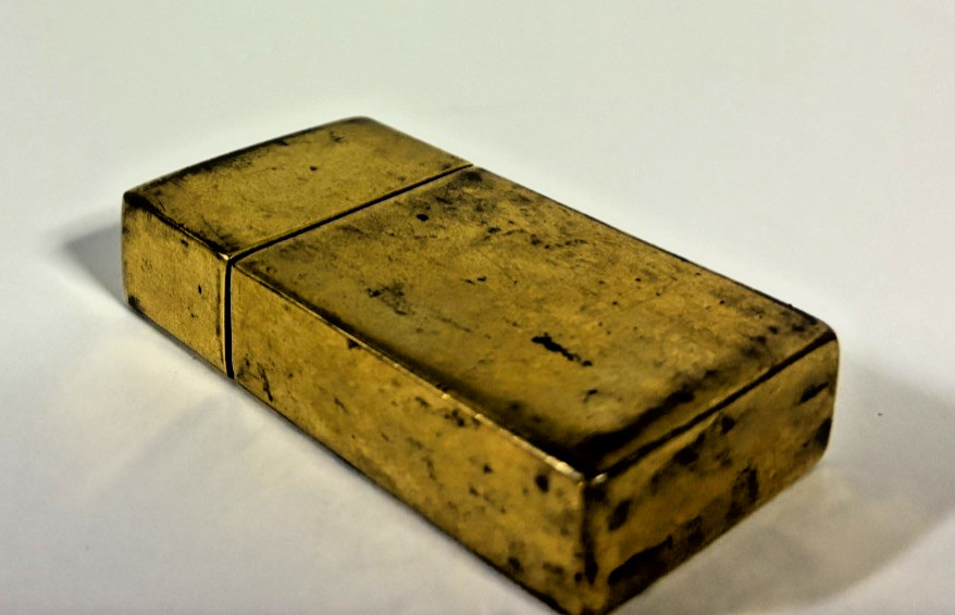 Vintage Gillette Safety Razor Brass Blade Case