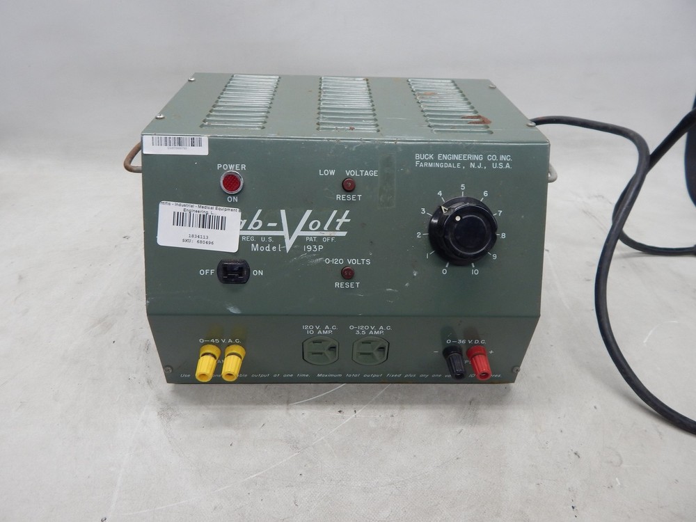 Lab-volt 197 P Variable Power Supply Buck Engineering AC & DC