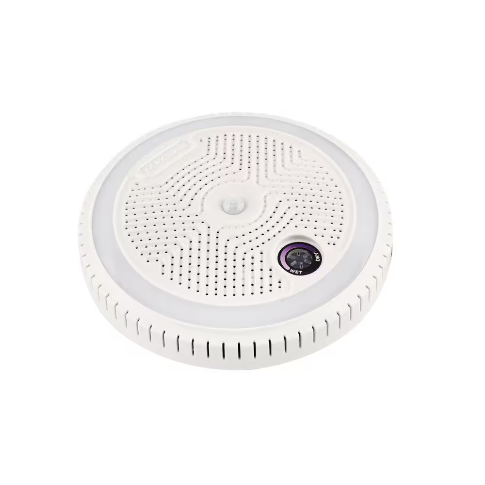 2-In-1 LED Light Rechargeable Dehumidifier with Motion Sensor in White