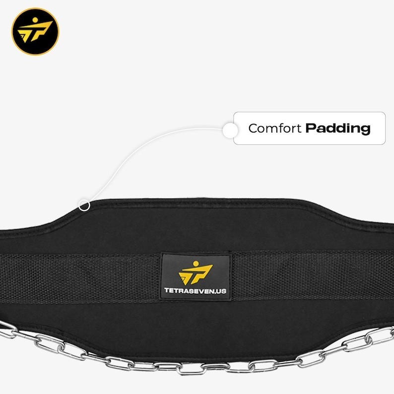 Weightlifting Dip Belt with Steel Chain – For Dips , Pull-Ups