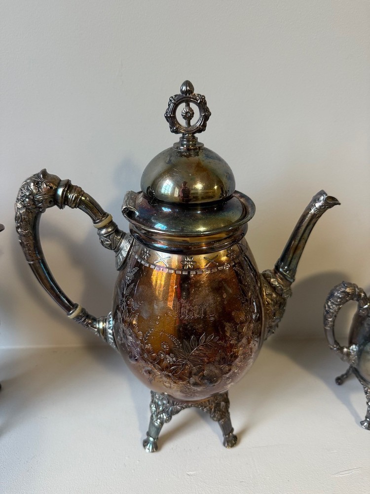 Antique Meriden B Coffee Pot