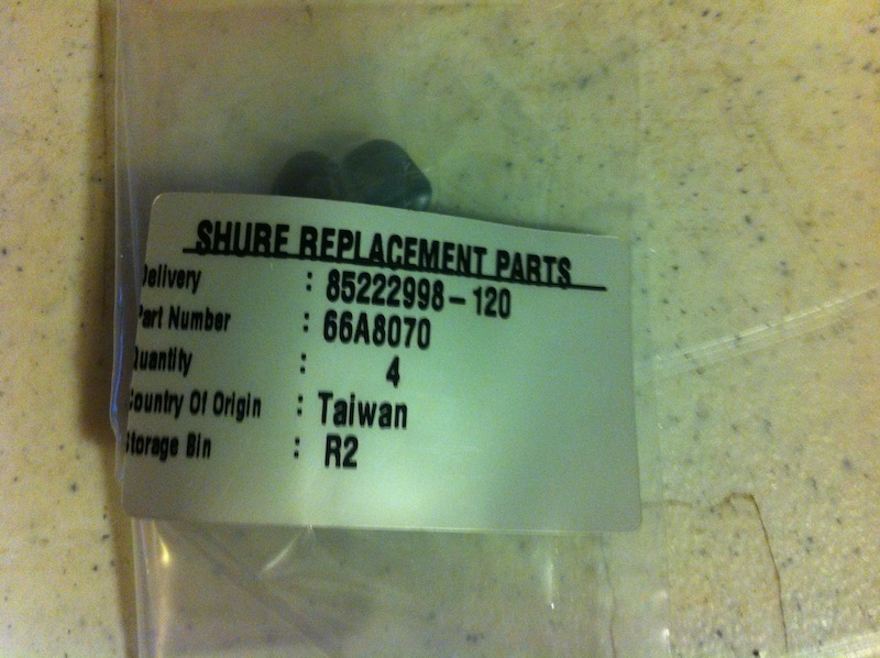 Shure SLX2 Replacement Mode/Set Button - Shure Part# 66A8070 - Shure Push Button