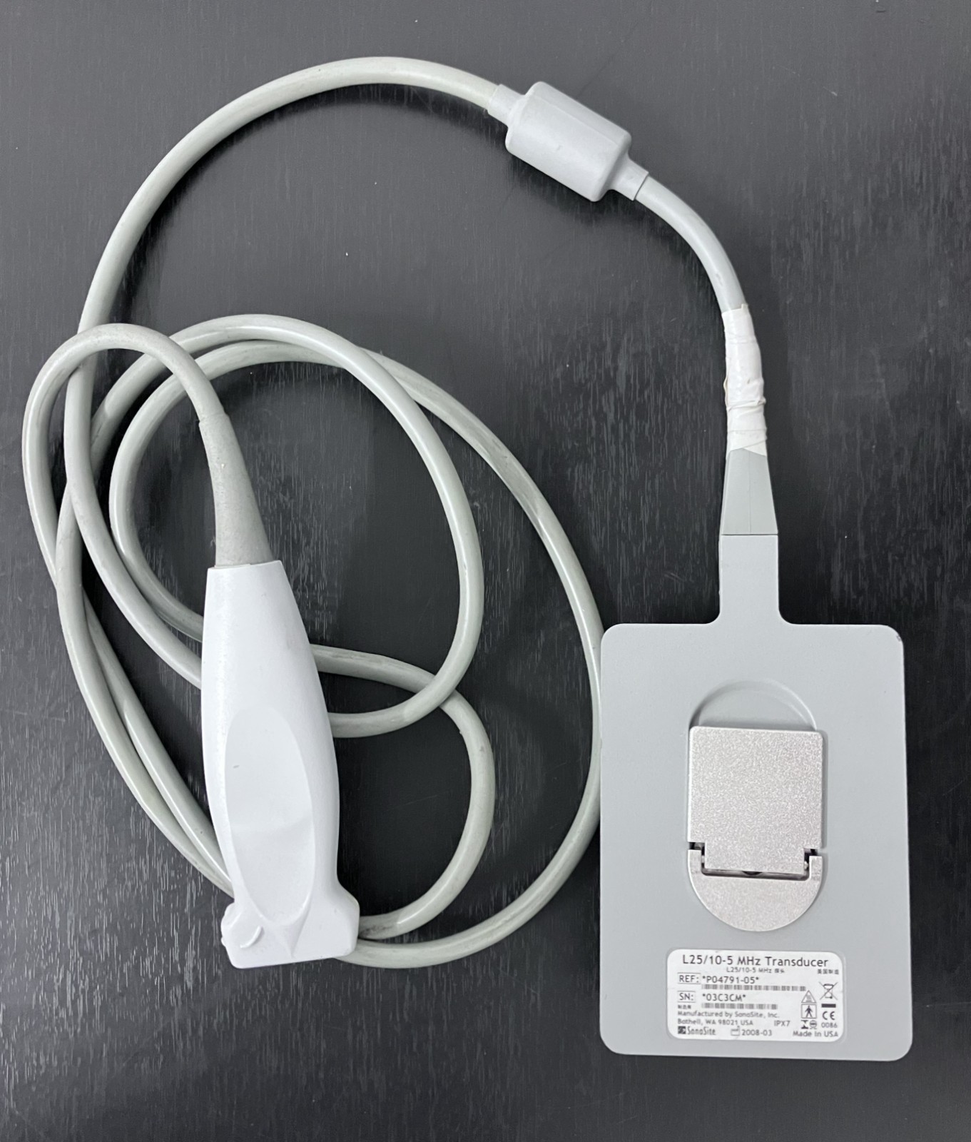 Sonosite  L25 /10-5 MHz Linear Array Ultrasound Transducer Probe REF P04791-05