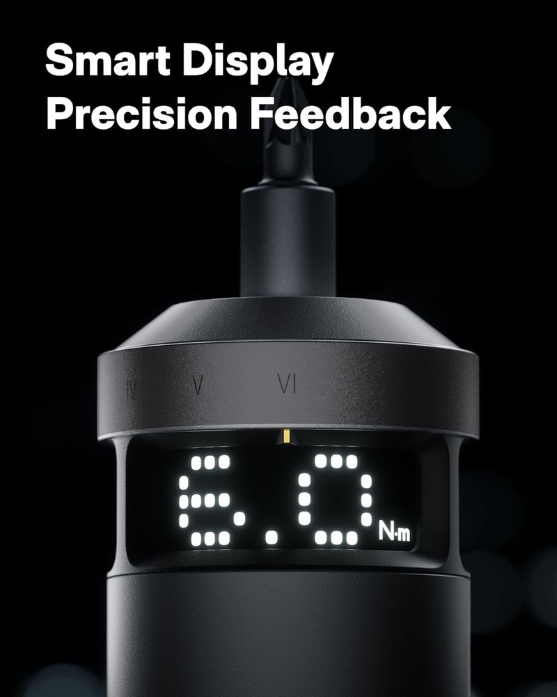 Smart Electric Screwdriver Set 6 Torque Settings Cordless Power Tool 30 Bits Kit