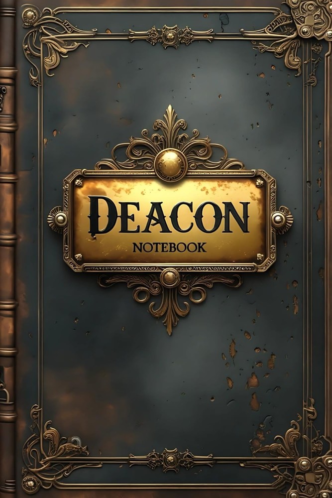 Deacon notebook: lined journal for men women work