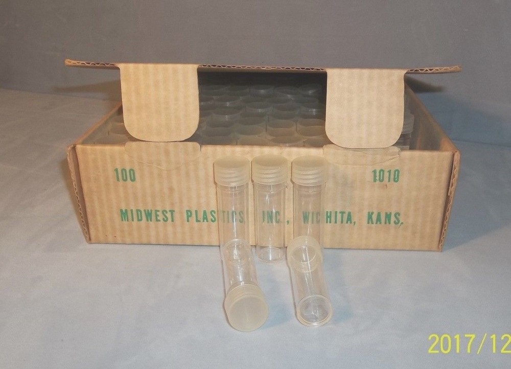 NEW--THREE (3) Security Round Coin Tubes for Dimes