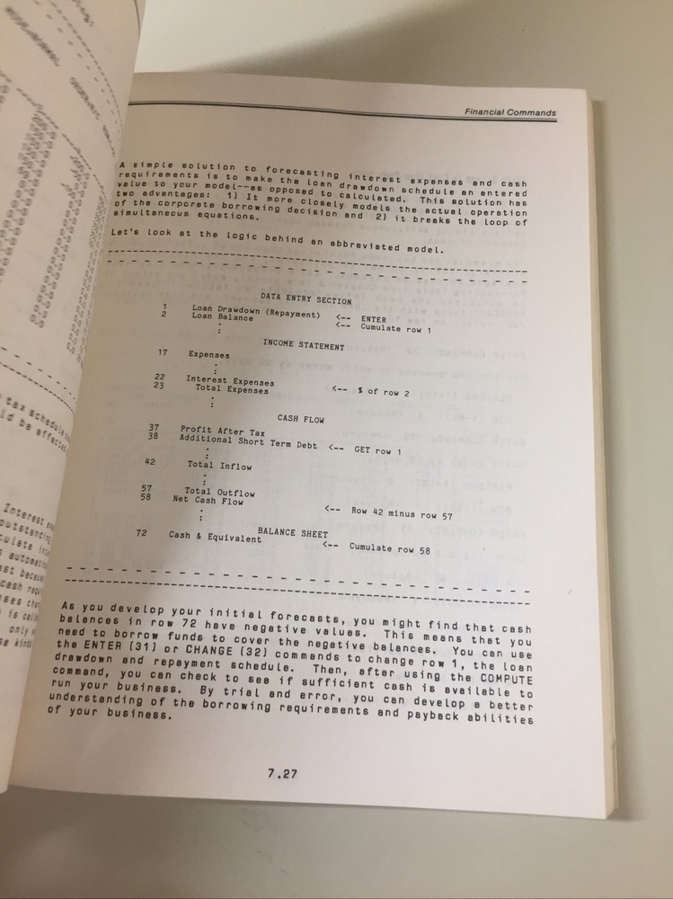 Vintage 1983 KAYPRO MICROPLAN Software Manual (NO DISK)