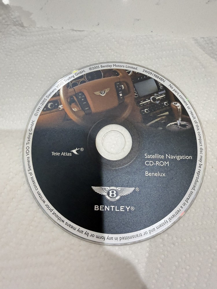 2005 Bentley Continental GT 7 Navigation Disc Set