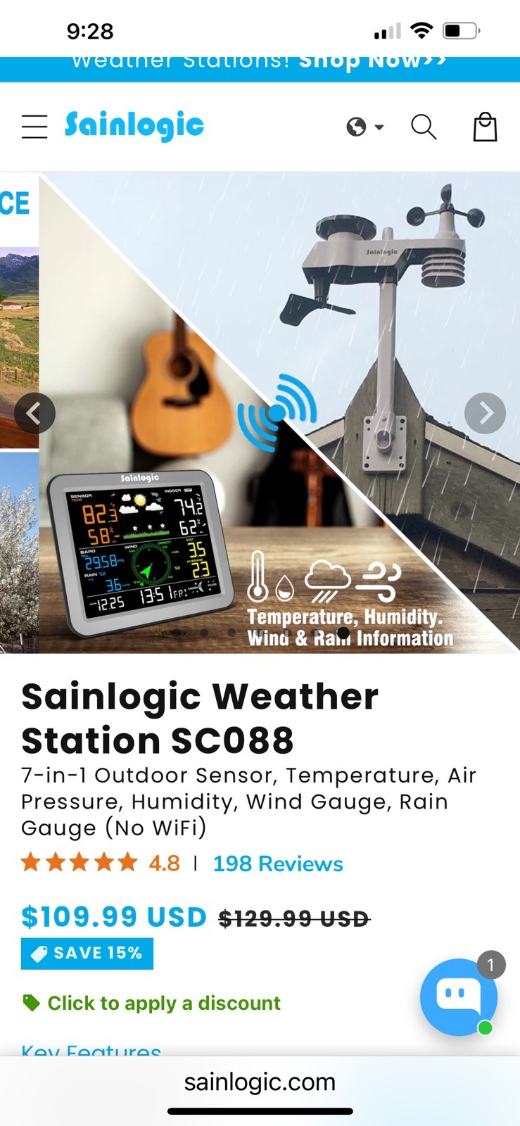 Sainlogic SC088 Wireless Weather Station