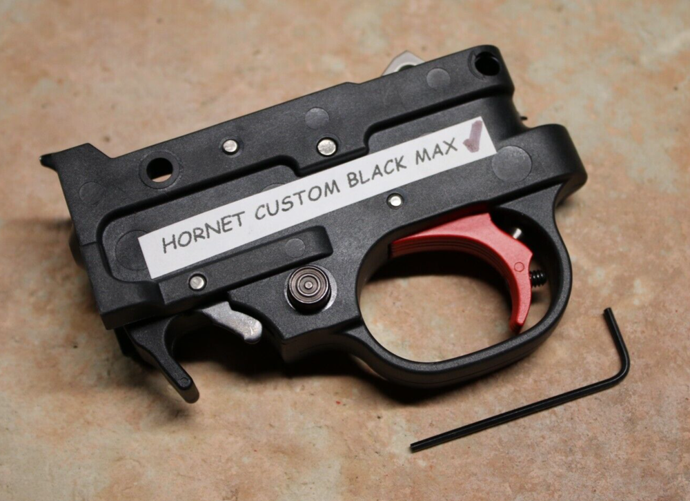 Hornet Custom Black Max RED/OTTO Ruger 10/22 Trigger Assembly