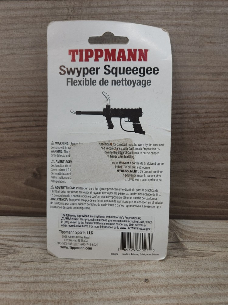 Tippman Swyper Squeegee Barrel Cleaning Tool Paintball Red Flexible Pull Through