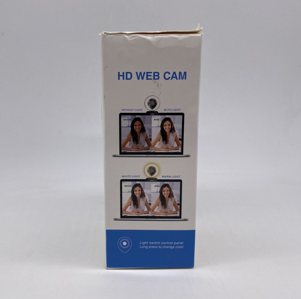 New Jiga 1080p Full HD Ring Light Microphone Webcam NIB