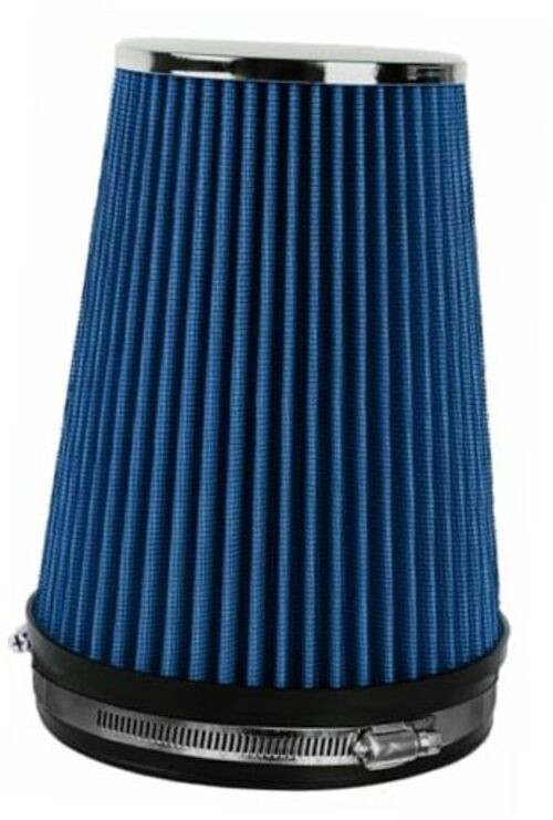 6" Inlet Cold Air Intake Filter Cone Replacement Performance Blue (8" Tall)