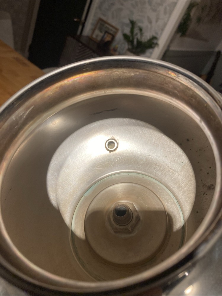 1924 Universal E9239 Coffee Percolator Set - 5pc Aladdin Urn - Mint Glass/Tray