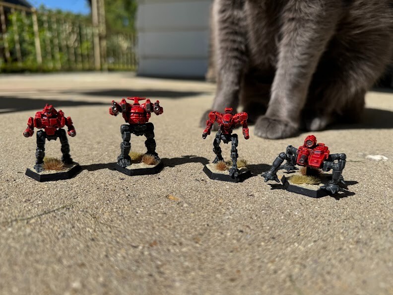 Catalyst Games Inner Sphere Security Lance painted Red Hunter Special Operations