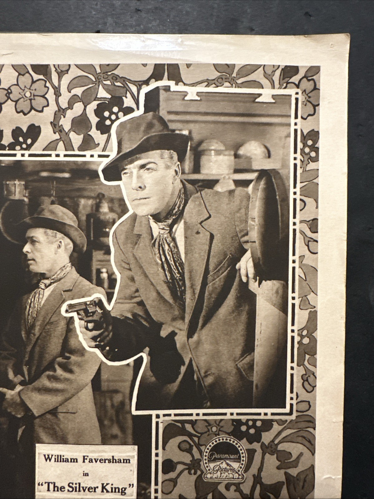 ANTIQUE ART CRAFT PICTURES/ PARAMOUNT “William Faversham” SILVER KING POSTER