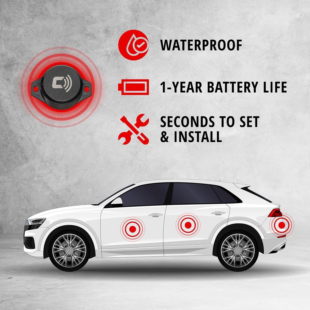 CARLOCK Ultimate Security Bundle 2.0: Real-Time Tracker, Alarm, Bluetooth Vib...