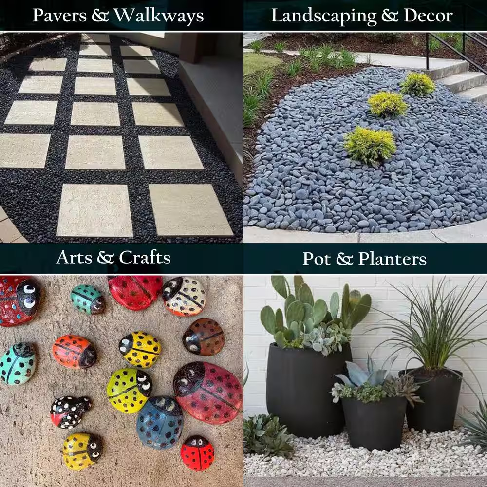 20 Lb. Black Lava Pebbles