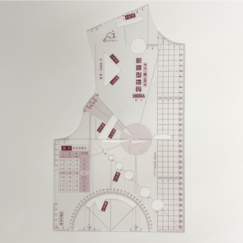 Clothing Ruler Pattern Making Templates Quilting Curved Ruler for Sewing