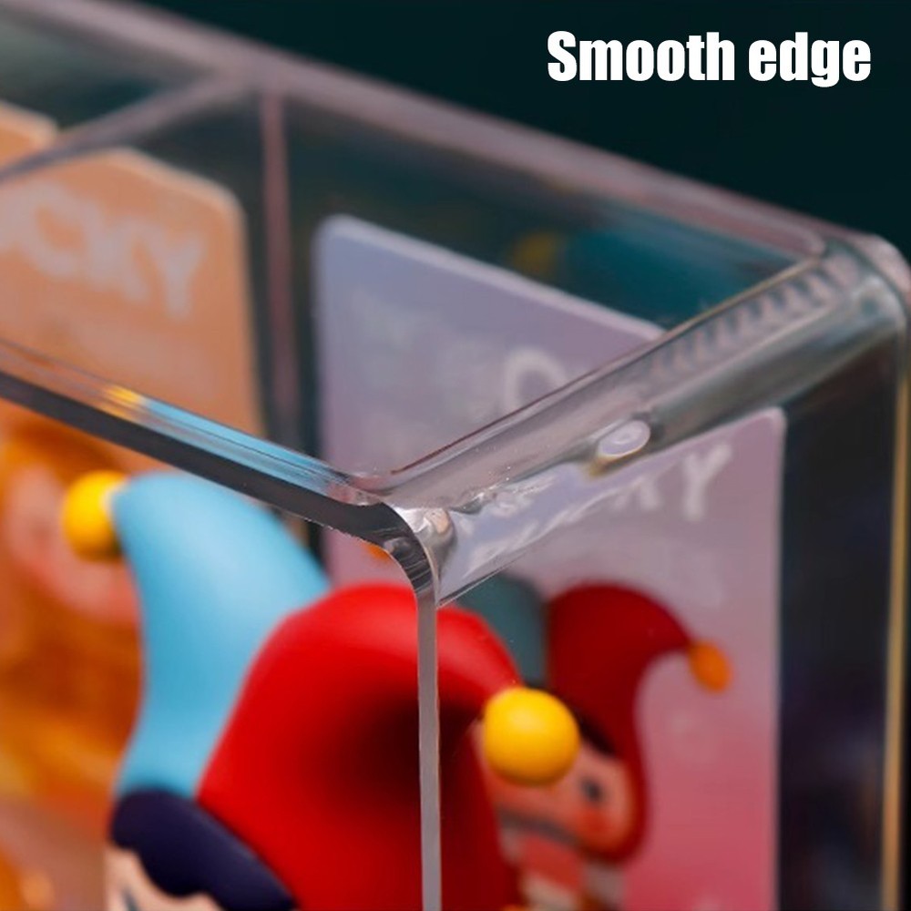 6 Grids Doll Display Case Hand Puppet Storage Box for Action Figures Organizer