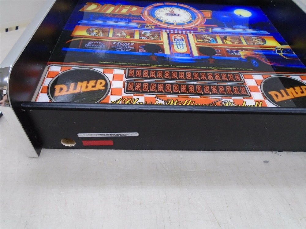 Williams Diner Pinball Head LED Display light box