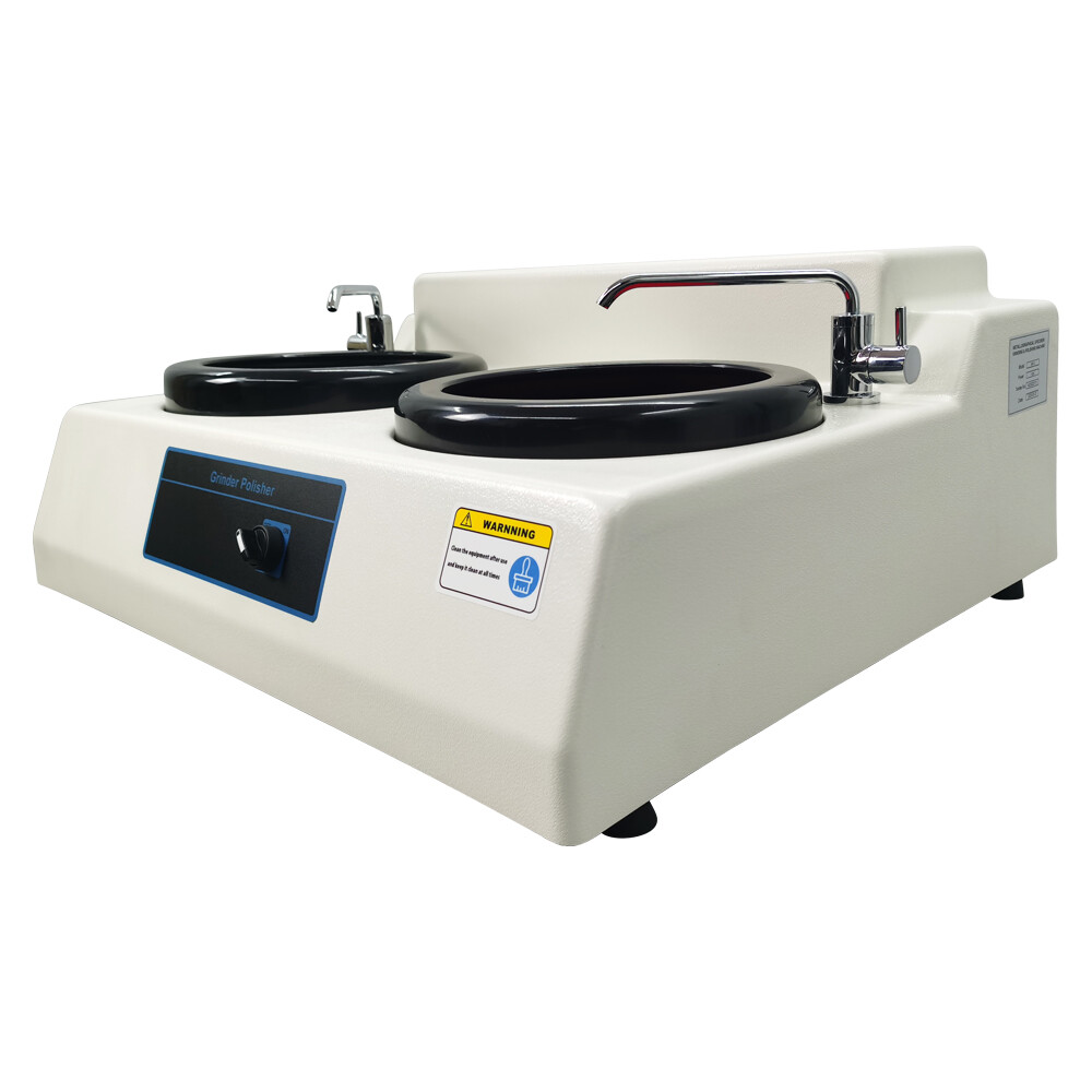 Tabletop Double Disk Metallographic Sample Pregrinding Polishing Machine 110V