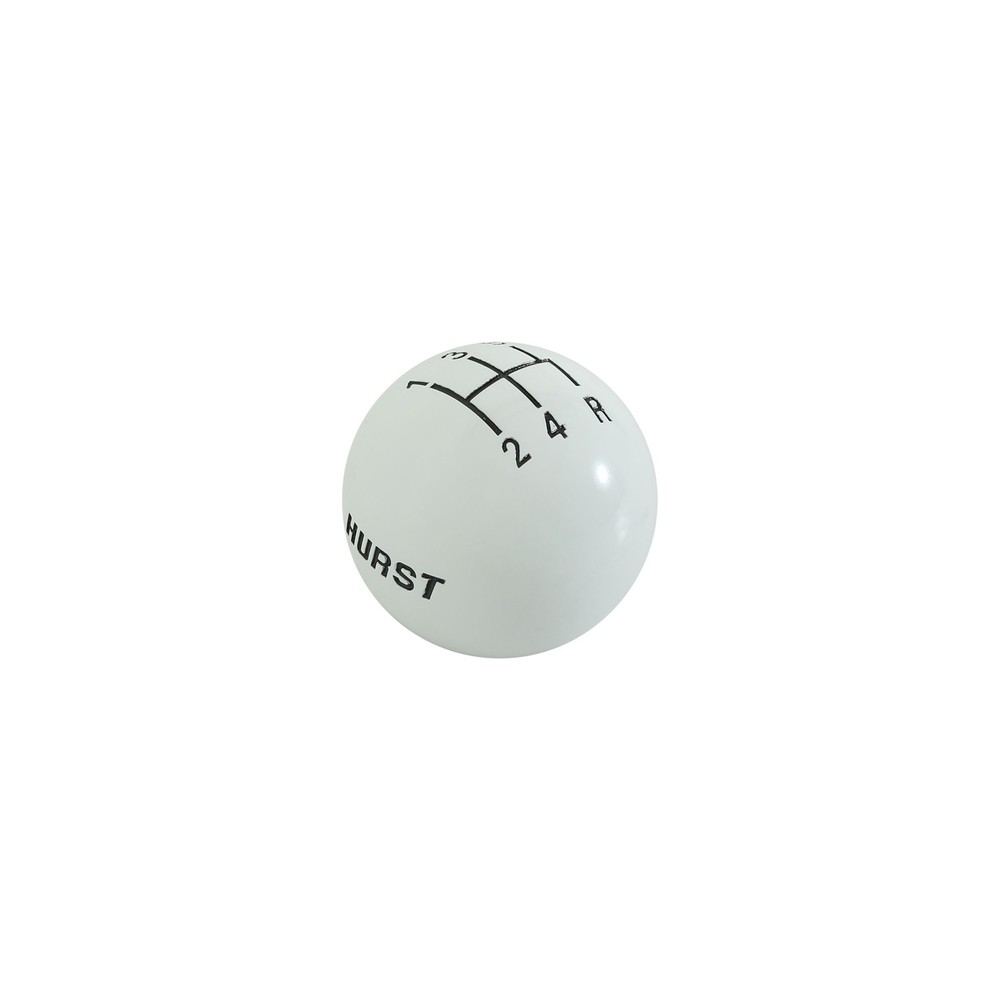 1630025 Hurst Shift Knob - 5-Speed Pattern - White